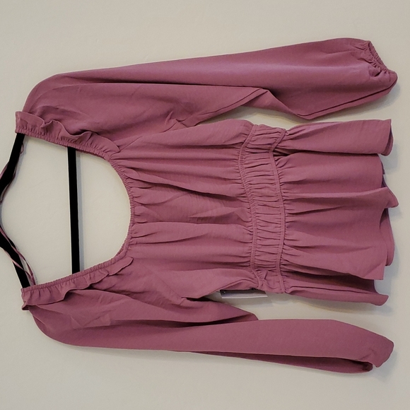 Women's Nine West Squareneck Peplum Blouse Size Small - Picture 2 of 7